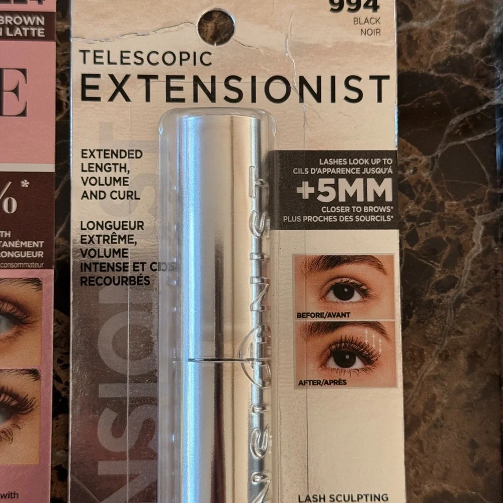 L'Oreal Lash Paradise and Telescopic Extensionist Mascara, eyeshadow palette